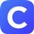 blue rounded square with white C inside