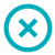 Circle with X inside