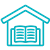 outline of house with a book inside